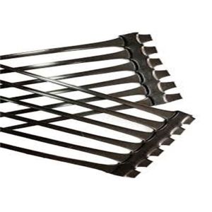 Cheap Reinforcement Roadbed Black High Density Uniaxial Plastic Geogrid for sale