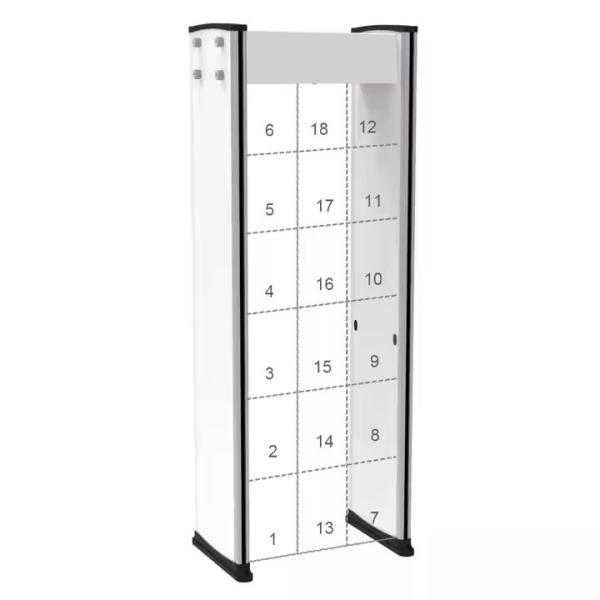 User-Friendly Control Panel Walk Through Metal Detector with Standby Alarm and
