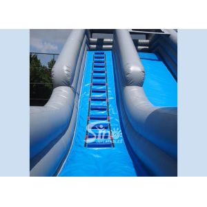 71' long kids tropical commercial inflatable water slide with big pool N 2