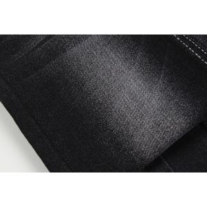 High Elastic 11.5Oz Denim Fabric Black Color With White Backside Roll For Man