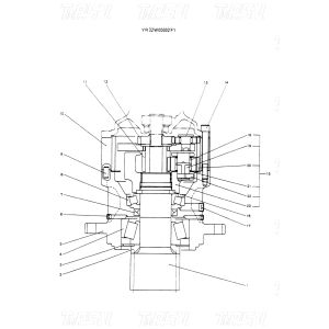 YR32W00002F1 Bolt On Excavator Swing Drive Planetary Reducers for Mining and