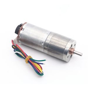 ASLONG Small DC Hall Encoder Motor JGA25-370B 37mm 6/12V 8.6-1363RPM High Torque