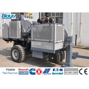 Cheap Max 2x40kN Hydraulic Electric Tensioner Two Conductors Max 8Ton 77kw Cummins Engine German Rexroth / Dnish Danfoss Pump for sale