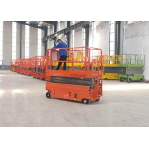 Movable Scissor Lift Work Platform For High Place Maintenance / Cleaning