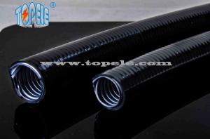 Cheap corrugated flexible conduit Grey / Black PVC Coated Electrical Galvanized Steel Flexible Pipe for sale