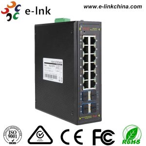 Managed Ring Protocol Industrial Ethernet POE Switch 8 Port 10/100/1000 BASE -T