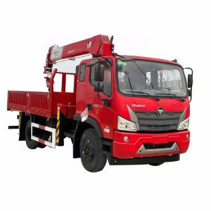 FOTON 4x2 Truck Mounted Hydraulic Crane Truck 4 Sections 6.3tons Telescopic Boom