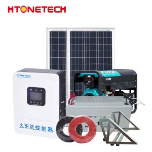 Htonetech Hybrid off Grid Solar Power Generator Energy System China 30kwh 40kwh