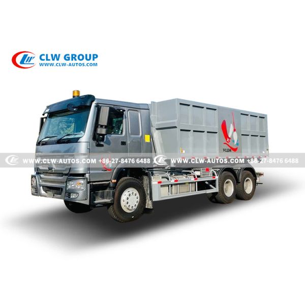 SINOTRUK 336HP Right Hand Driving Garbage Truck With Multi Roll Off Open Garbage