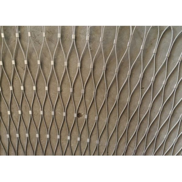 Quality 1.5mm 7*19 Wire Rope Mesh 13*13mm Stainless Steel Cable Mesh Fencing wholesale
