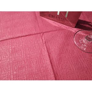 137cm*274cm Square Disposable Paper Tablecloth Red 3ply Thickened