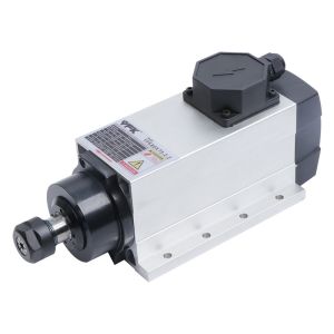 400Hz YFK80*73-2.2 2.2KW Air Cooled Square Spindle with Flange CNC Router Motor