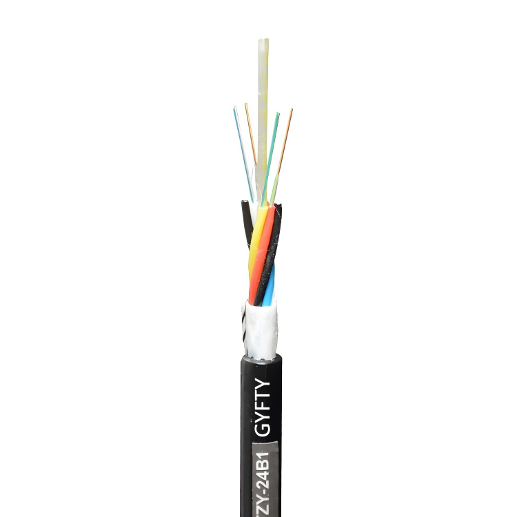 China 4~144 Core GYFTZY Flame-Retardant Non-Metallic Fiber Optic Cable on sale