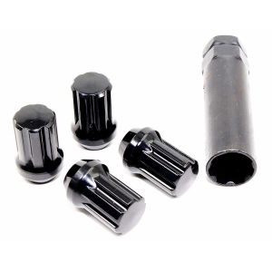Gloss Black Wheel Lug Nuts Spline Drive Tuner wheel locking Lug Nuts