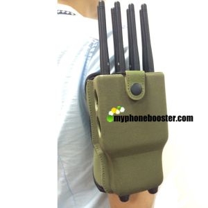 5.5W 2G+3G+4G+WIFI+GPS Pocket Cell Phone Blocker Jammer With Nylon Case Jamming