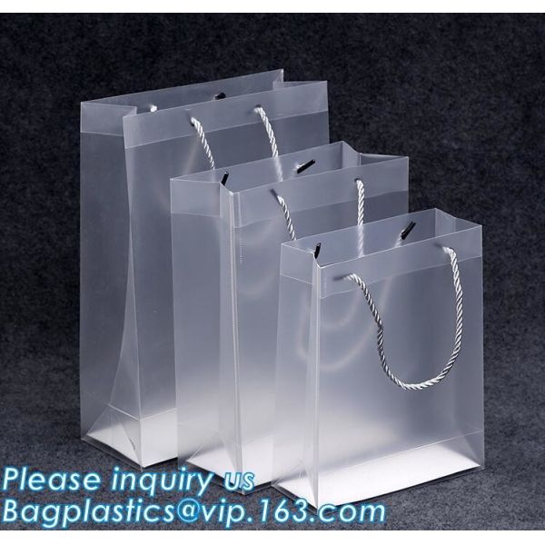 Quality Promotional customized high quality soft loop plastic cloth bag,manufacturer custom soft loop handle polyethylene PE pla wholesale