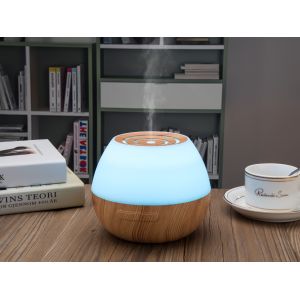 7 LED Lights Air Mist Home 300ml Bamboo Wood Aromatherapy Diffuser
