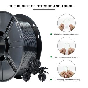 Cheap IBOSS 3D Printer Filament PETG Black Filament 1.75mm Dimensional Accuracy +/- 0.02mm for sale