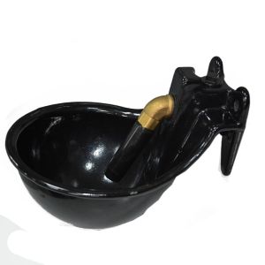 Die Cast A-T Shape Enamelled Livestock Water Bowls With Brass Tube Valve