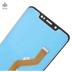 Black Android LCD Screen Display Assembly with Original Digitizer for Tecno