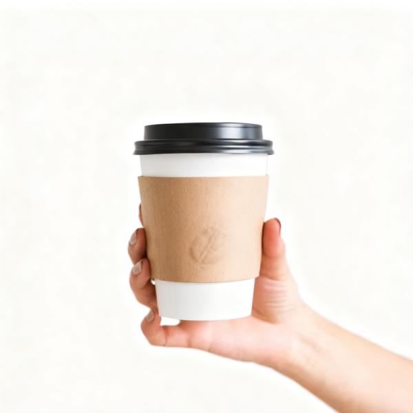 Customized 8oz disposable biodegradable single and double wall hot drink coffee