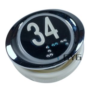 OVAL DC12V/24V STAINLESS STEEL PUSH ELEVATOR BUTTON WITH BRAILLE