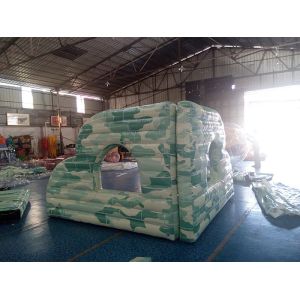 Camouflage Inflatable Sports Games , Inflatable Paintball Bunker Broken Wall