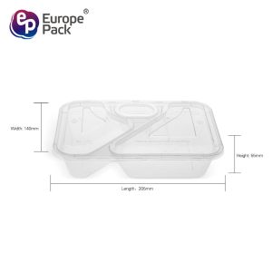 Custom plastic clear PP material disposable food plastic storage box