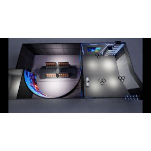 High-Performance Curved Screen Cinema with Resin Composite Materials Modular