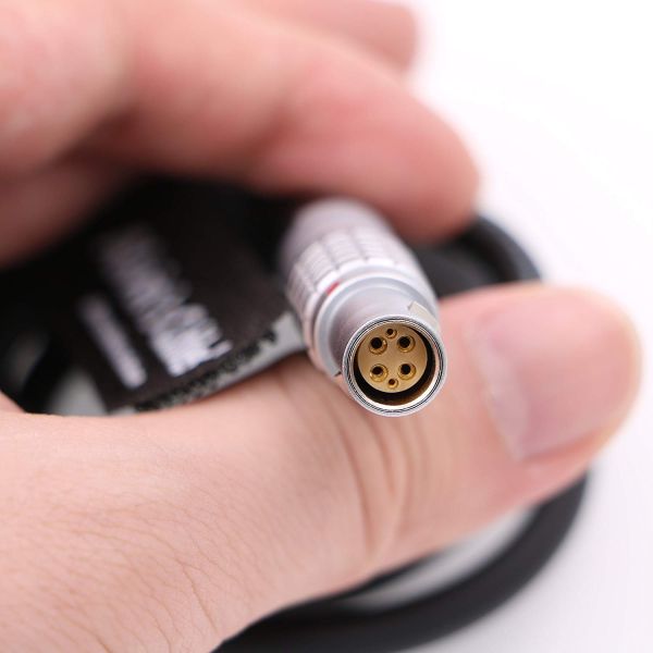 Flexible Soft Thin Power Cable for Red Epic Scarlet D Tap to 1B 6 Pin Female