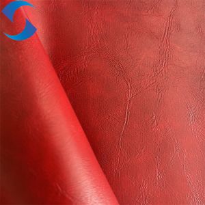 100% Polyester Knitted Backing Synthetic Leather Fabric with Zhejiang Origin
