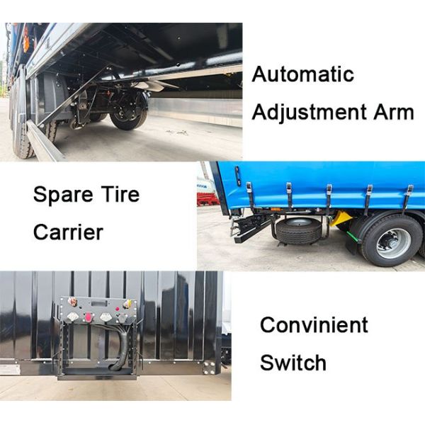 TITAN 3 Axle Pvc Tautliner Curtains Price Side Curtain Trailer for Sale