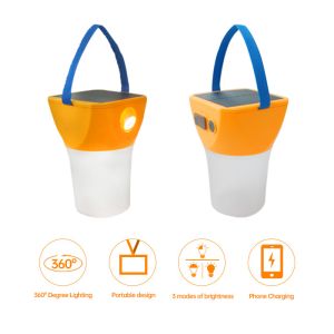 360 Degree Solar Panel Lantern , 10H Solar Led Camping Lights
