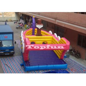 Double Stitch Inflatable Dragon Boat , Custom Reinforced Inflatable Bouncy
