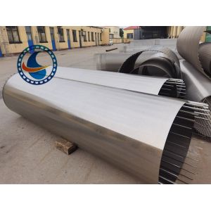 SS304 Vee Shaped Profile Wire Wedge Wire Screen Filter Pipe