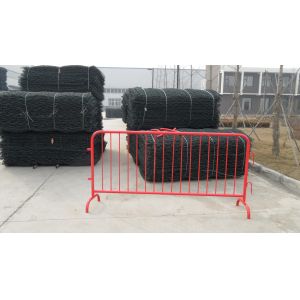 powder coated steel crowd control barrier