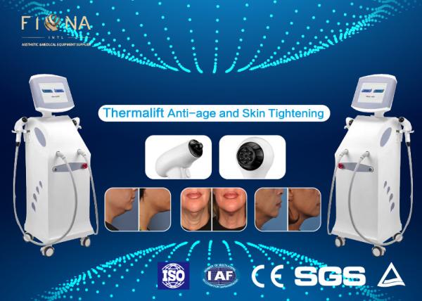 Quality White Rf Skin Tightening Machine Anti - Aging Adjustable Energy With Five Handles wholesale
