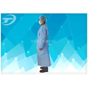 Customized Green Surgical Disposable Isolation Gowns Sterile Long Sleeve