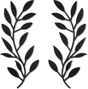 Cheap Indoor Metal Tree Leaves Wall Decor Vine Metal Olive Branch Wall Art Outdoor for sale