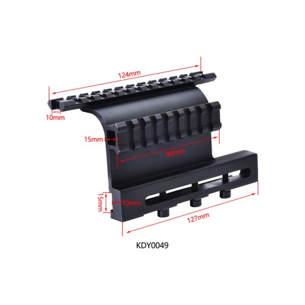 Scope and Laser Fit Y0049 Tactical Optic Side Mount with 21mm Width Scope Mount Base