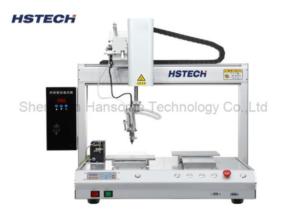 Quality 5 Axis Robotic Soldering Machine Double Y Platform Rotation Temperature Control wholesale