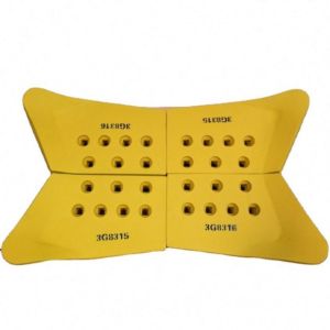 Cheap High Hardness Bulldozer Cutting Edges End Bits in Yellow or Black with 30MNB and High Carbon Steel for sale