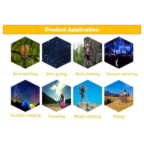 Black High Range Outdoor Telescope 12x50 For Hunting