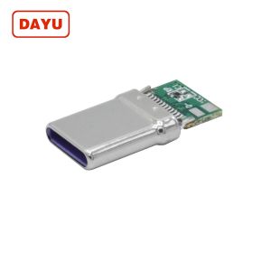 24 PIN Fast Charging USB A Male Connector Double Hooks With PCB Board