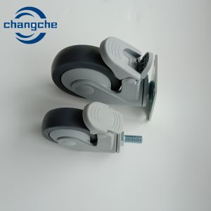 China Durable Heavy Duty Caster Wheels - 1.5 Inch Stem Length Silver on sale