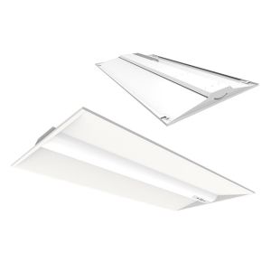 2x2 2x4 Led Troffer Fixture Steel Sheet 30w 40w Pc Cover 130lm/W