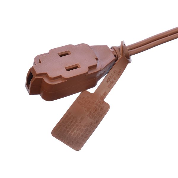 2X16AWG Brown Insulation Protection ETL Plug Power Cord Extension Cord NEMA Male End Type ETL Compliant ETL Certified