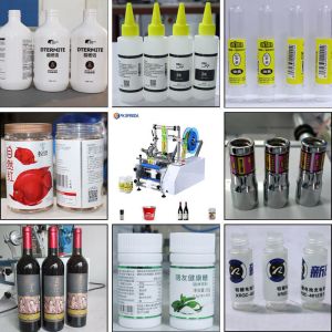 30 bpm Front Back Labeling Semi Automatic Labeling Machine for Round Cylinder