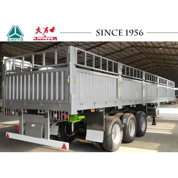 Quality Durable 13 Meter Drop Side Dump Trailer 40 Tons Payload With Impact Resistance wholesale