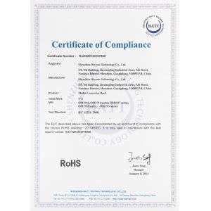 Shenzhen Olycom Technology Co., Ltd. Certifications